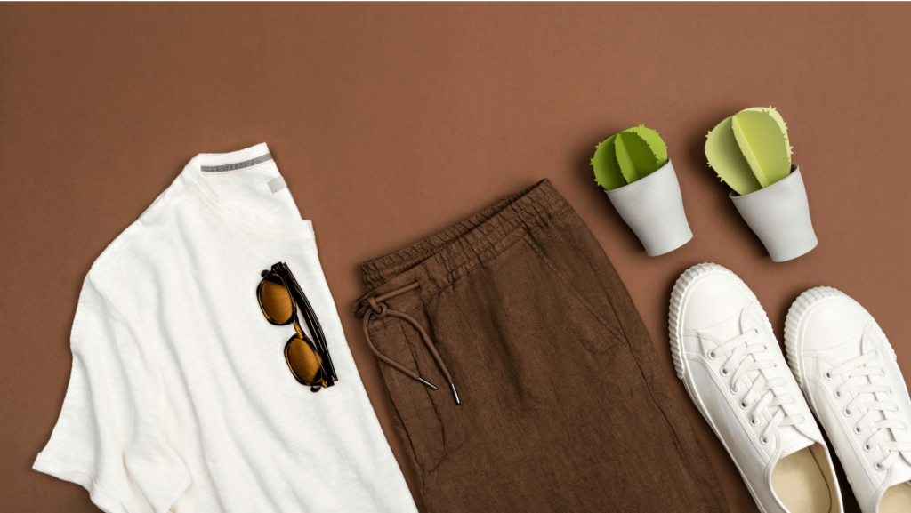 what to wear with brown pants